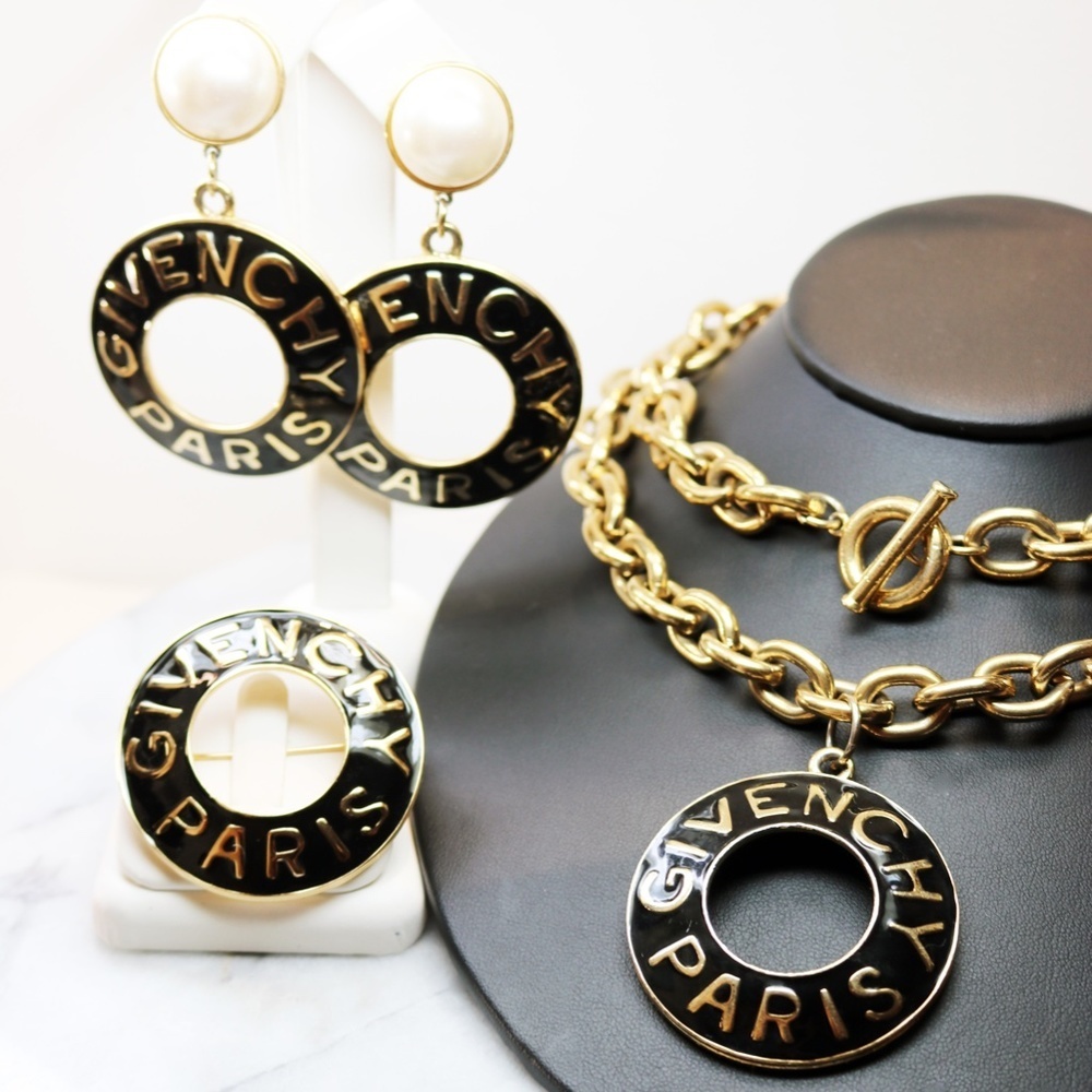⚜️ Givenchy Paris Brooch and Necklace Fine Jewelry Parure *Earrings Not Included - Picture 9 of 15
